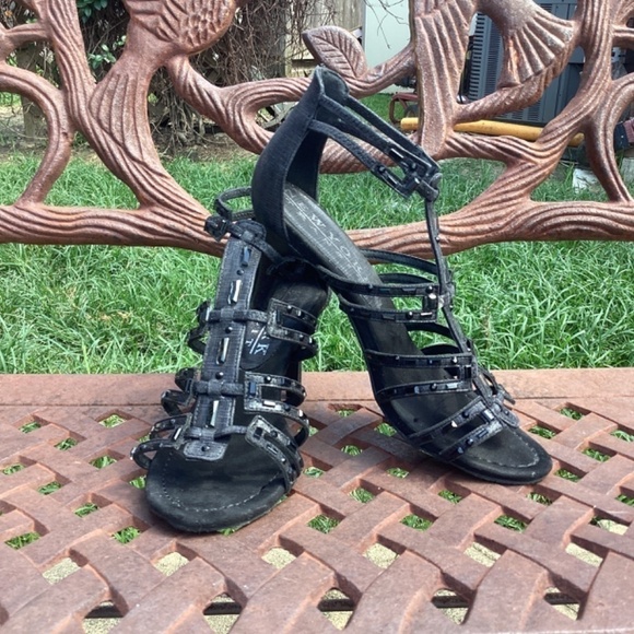 New York Transit Value Me Small Heel Rhinestone Heels - Picture 8 of 9